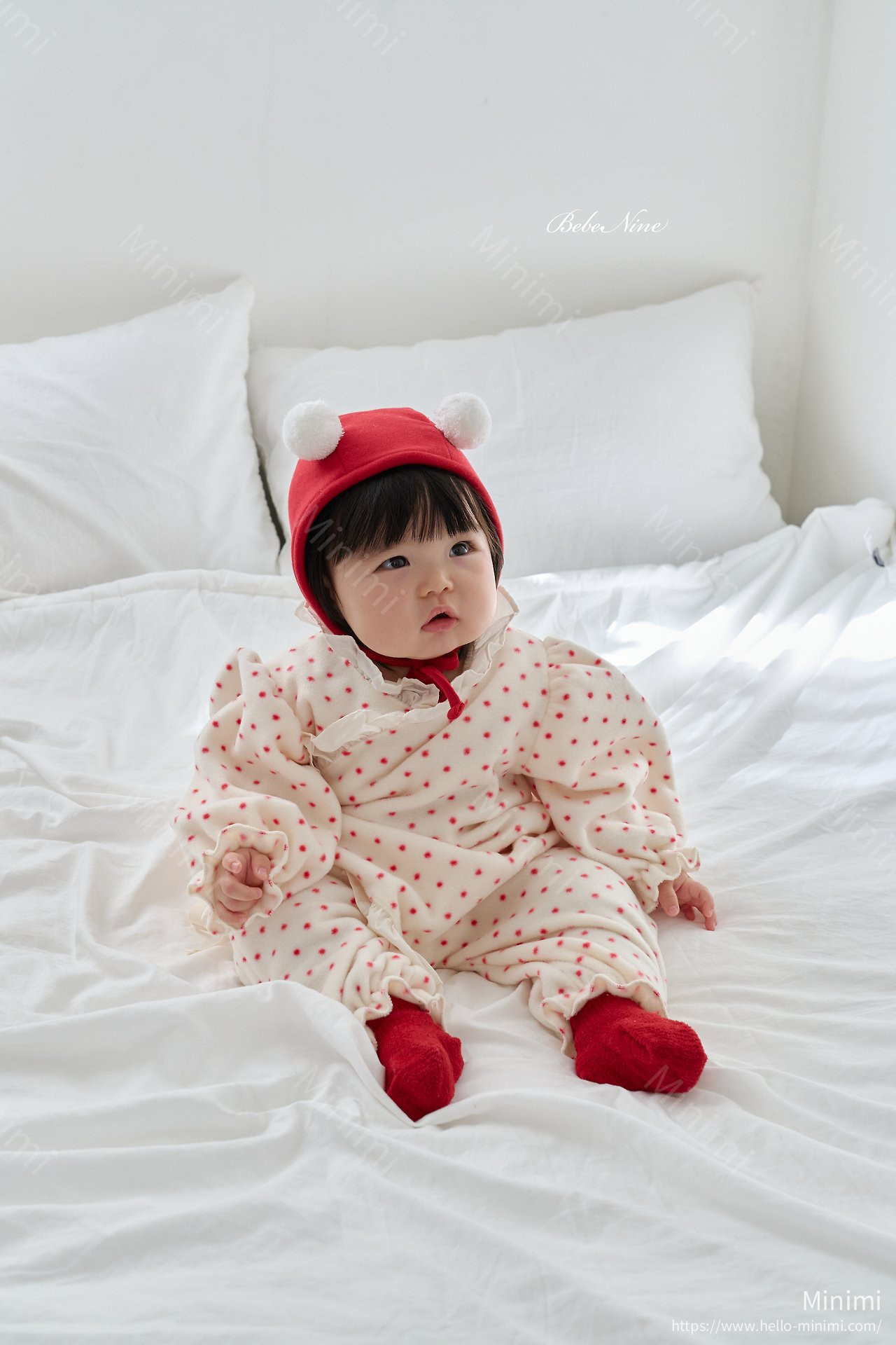 bebe nine Puff Lace Bonnet 細節圖 10