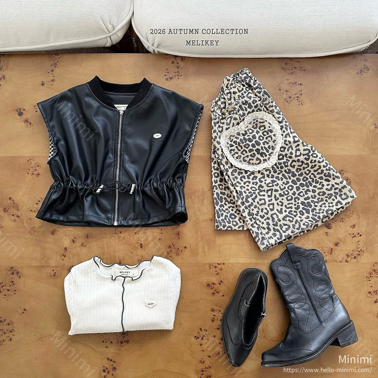 Melikey String Leather Vest 細節圖 6