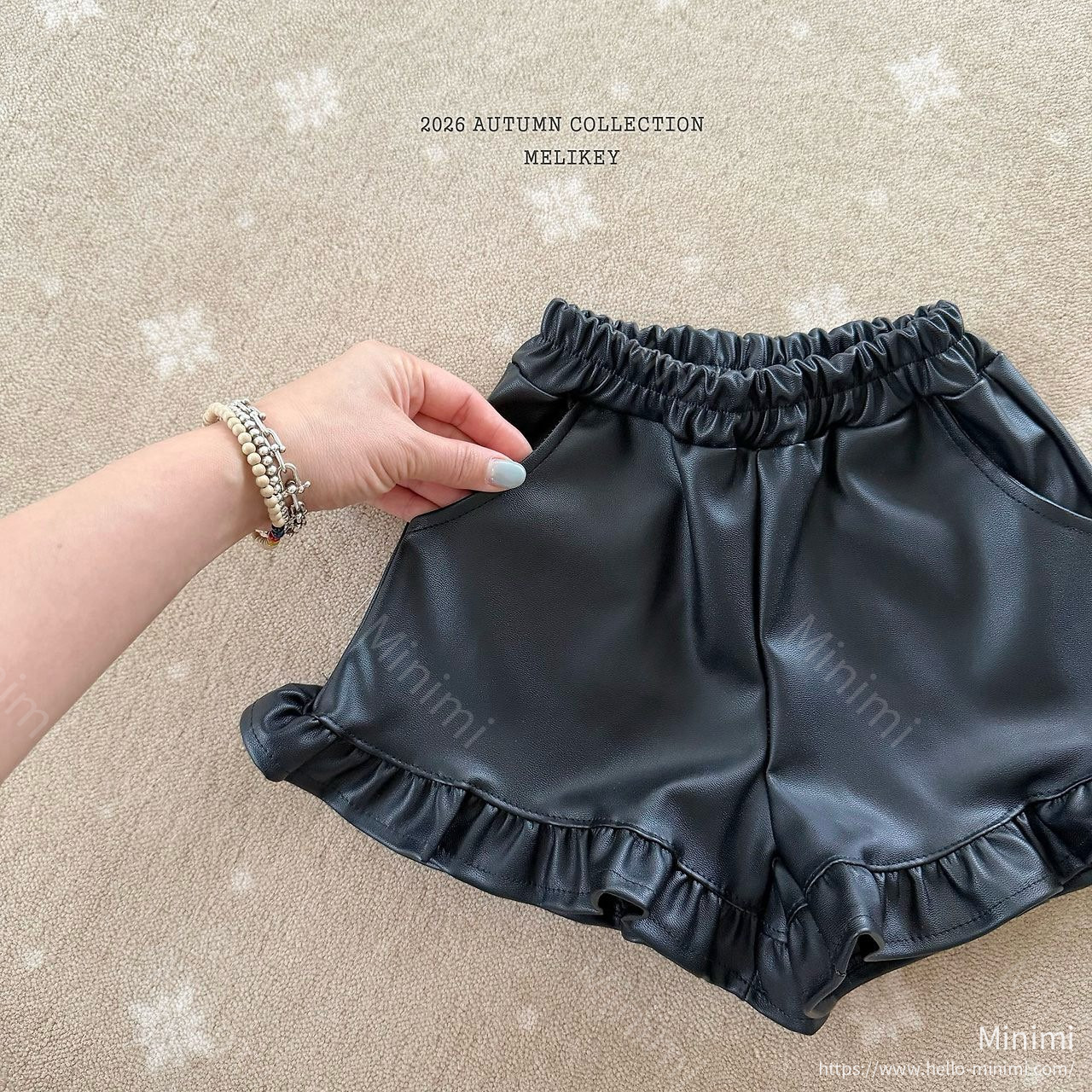 Melikey Leather Frill Shorts 細節圖 1