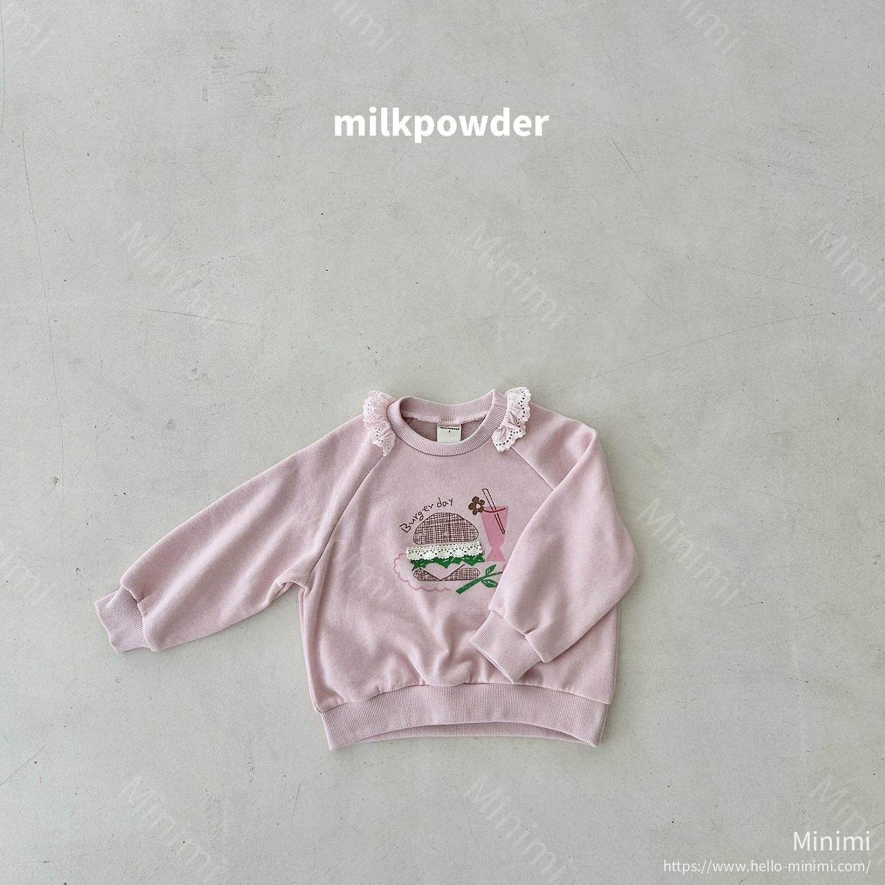 milkpowder Burger Sweatshirt 細節圖 12
