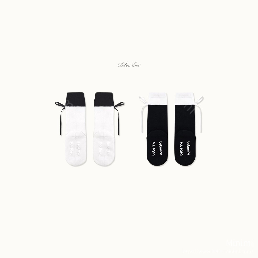 bebe nine Nine Ribbon Knee Socks Set 細節圖 15