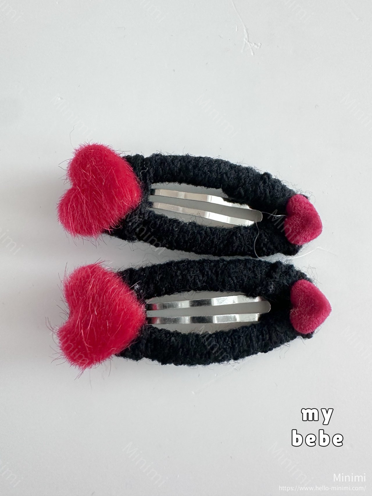 my_bébé Winter Heart Hairpin Set 細節圖 3