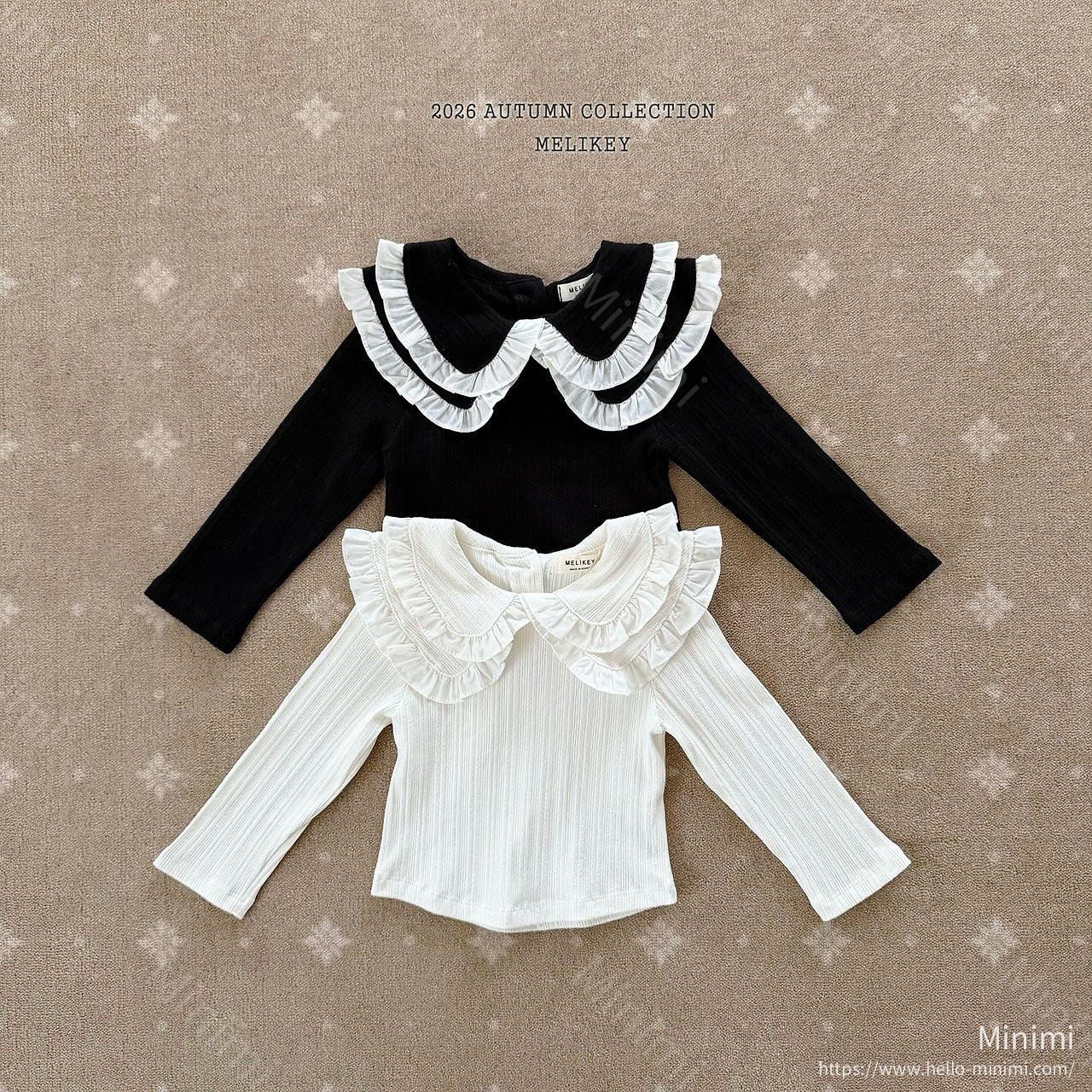 Melikey Double Collar T-shirt - 韓國童裝代購主圖
