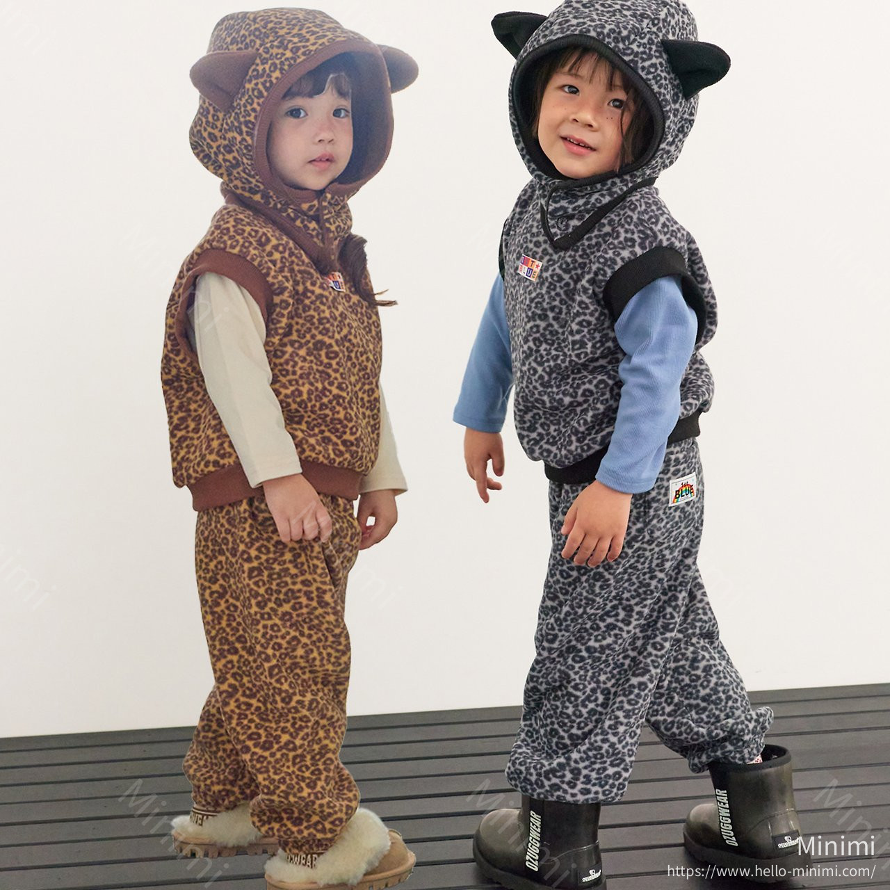 1st BLUE King Leopard Vest 韓國童裝現貨