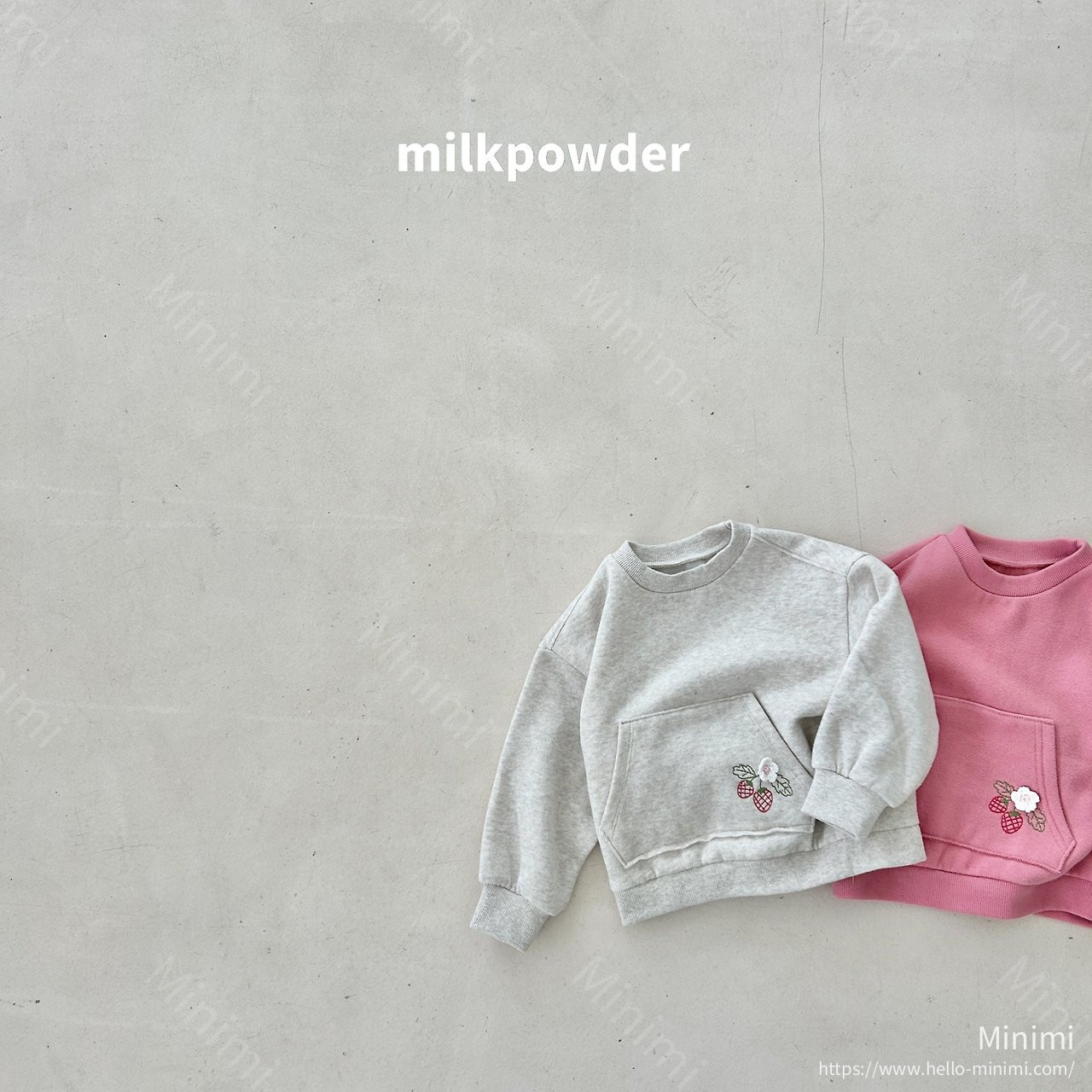 milkpowder Strawberry Pocket Sweatshirt 細節圖 2