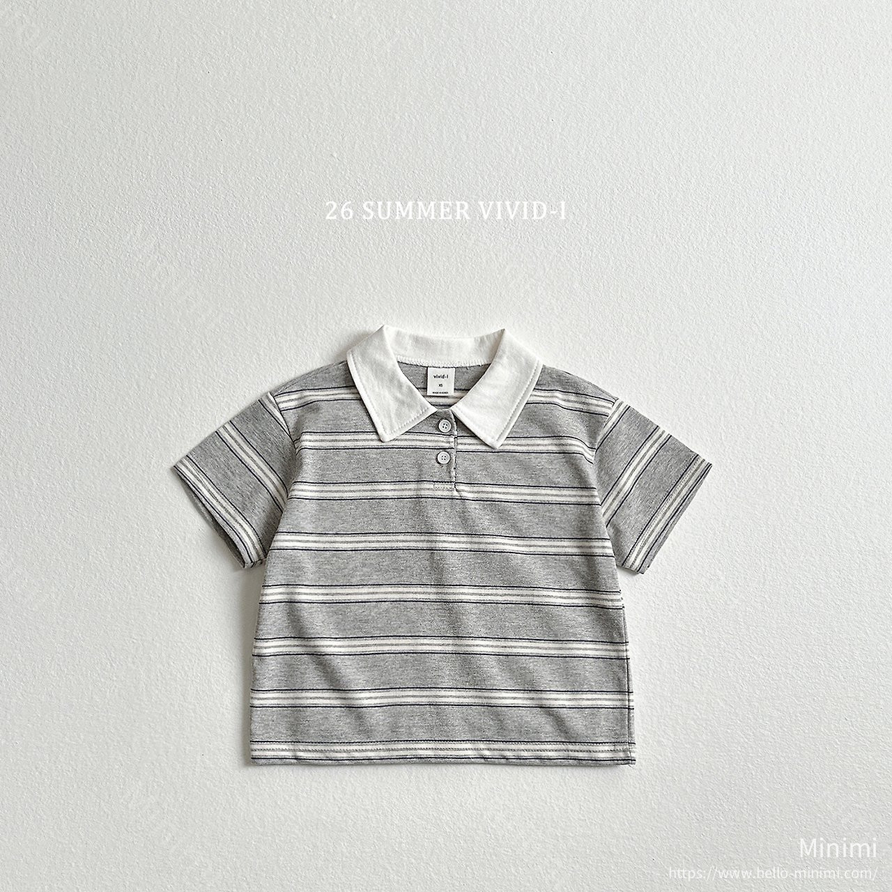 VIVID-I Multi Collar Striped T-Shirt 細節圖 3