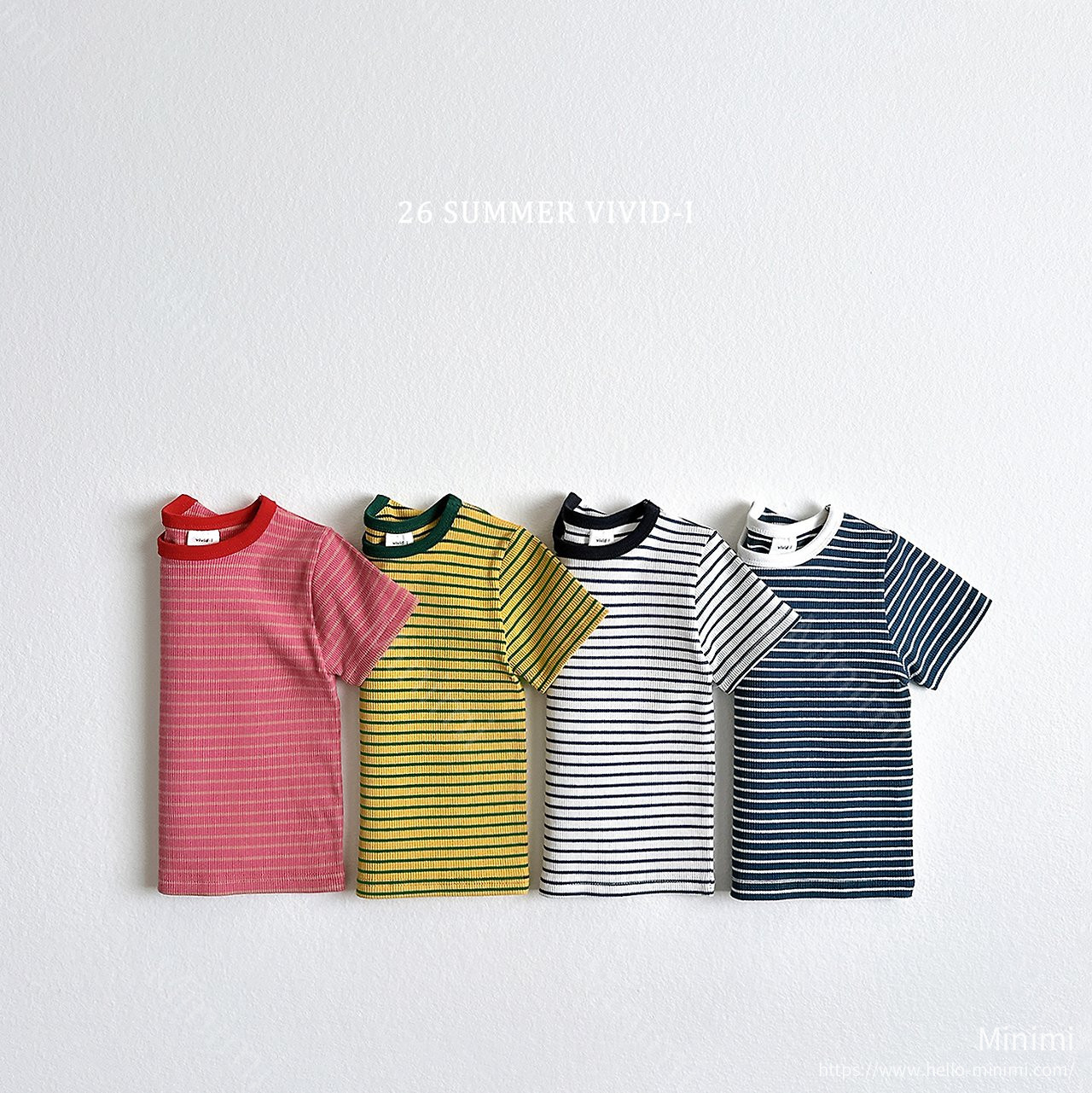 VIVID-I Striped Ribbed Bound T-Shirt 細節圖 1