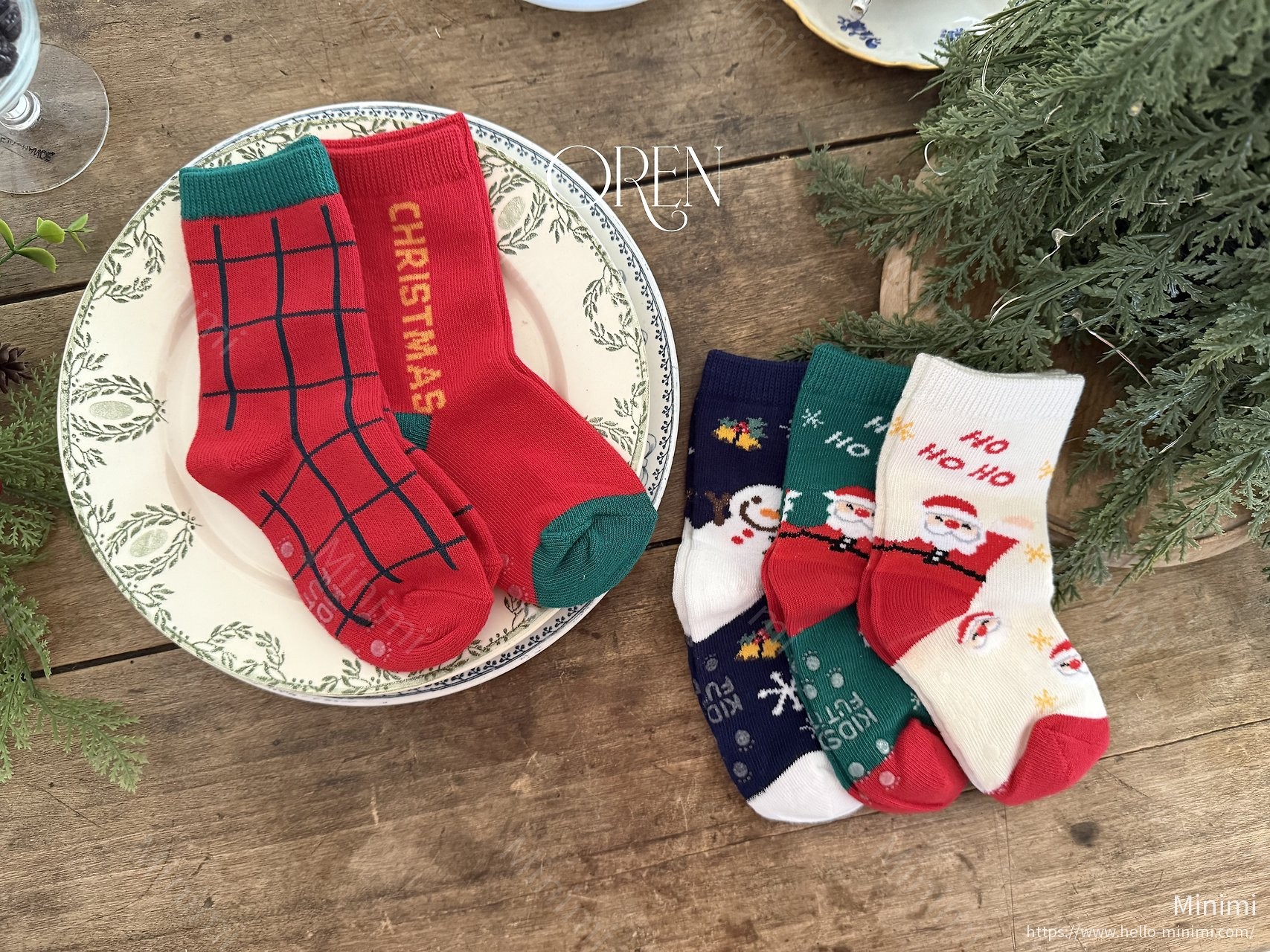 Oren Santa Socks 5-Piece Set 細節圖 15