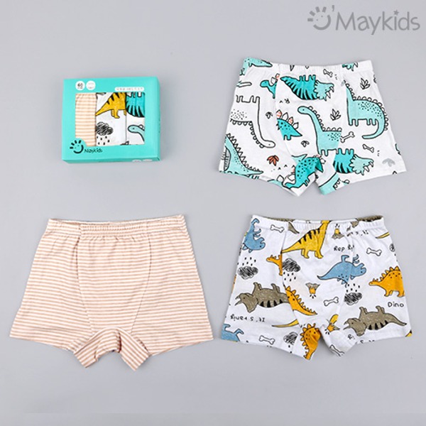 Dino Boys' 3-Pack Boxer Briefs