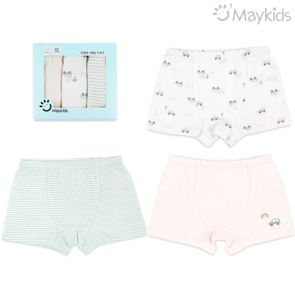 Rainbow Car Boys' 3-Pack Boxer Briefs