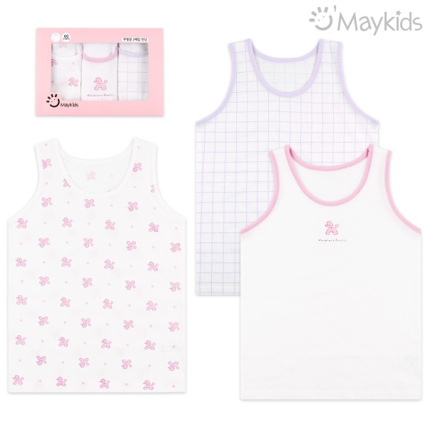 Cutie Poodle Girls' 3-Pack Tank Top