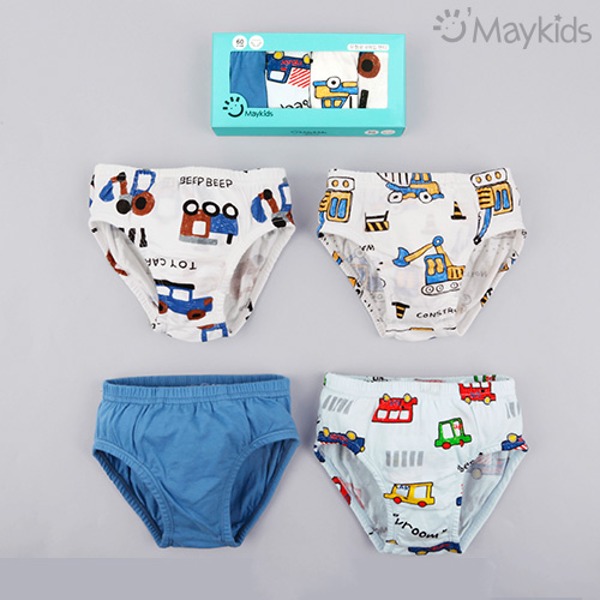 Mini Car Boys' 4-Pack Briefs