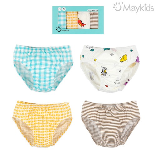 Mini Dino Boys' 4-Pack Briefs