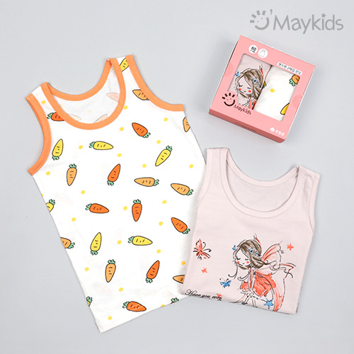 Cotton Spandex Girls' 2-Pack Set A Tank Top