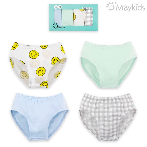 Smiling Boys' 4-Pack Briefs