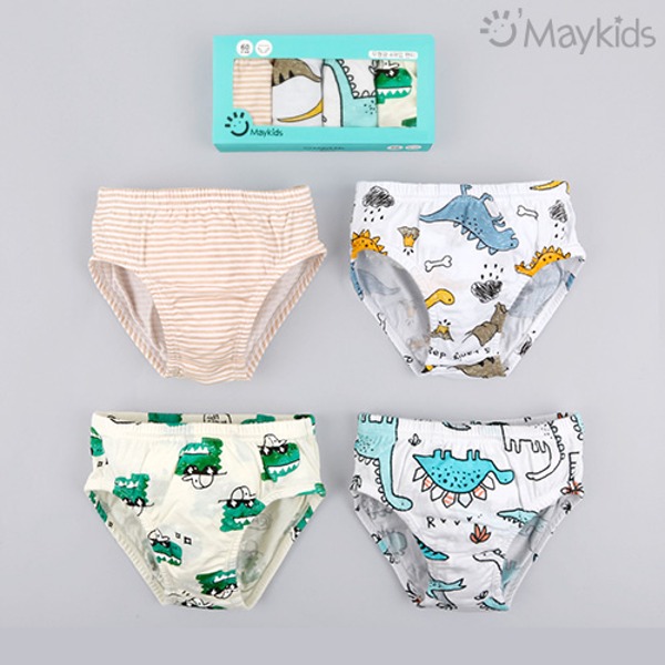Dino Boys' 4-Pack Briefs