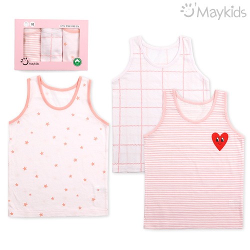 Simple Girl Organic Girls' 3-Pack Tank Top