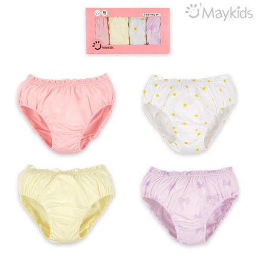 Beaming Smile Girls' 4-Pack Briefs