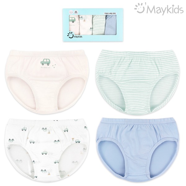 Rainbow Car Boys' 4-Pack Briefs