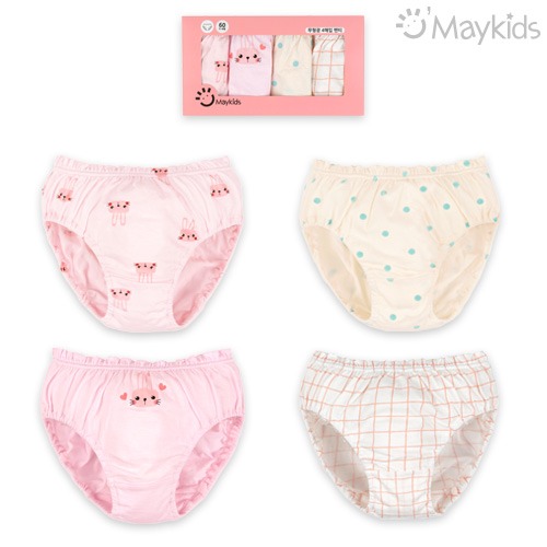 Mini Rabbit Girls' 4-Pack Briefs