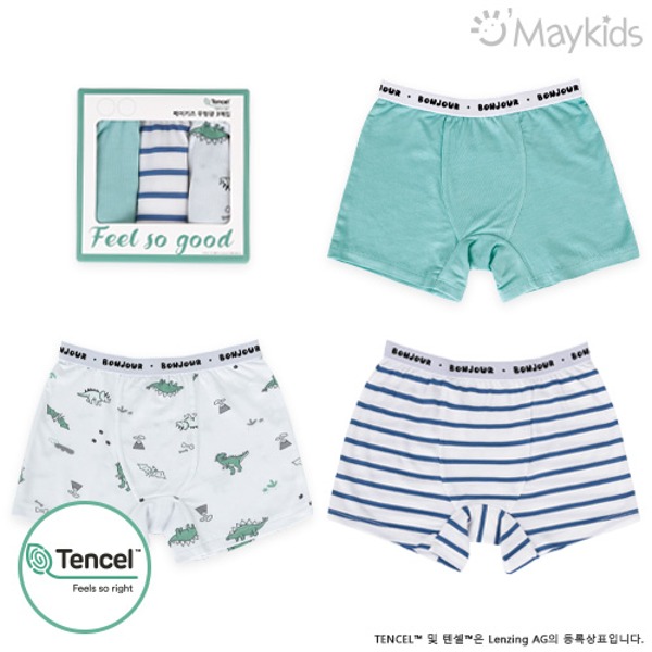 Jurassic Style Boys' 3-Pack Modal Boxer Briefs