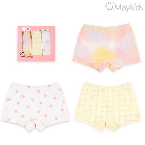 Petit Rainbow Girls' 3-Pack Boxer Briefs