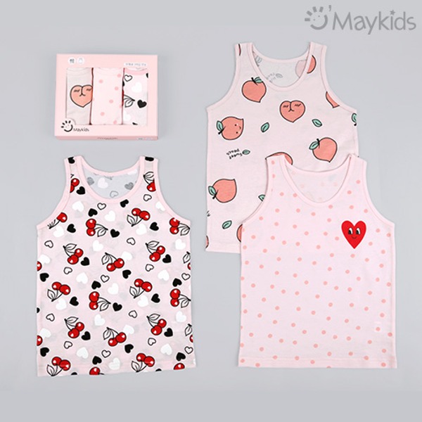 Pink Fruit Girls' 3-Pack Tank Top