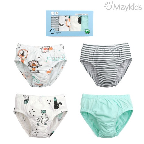 Animal Friends Organic Boys' 4-Pack Briefs