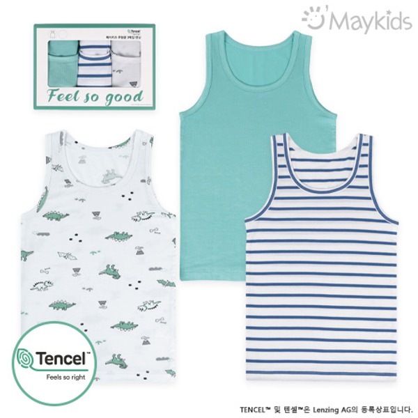 Jurassic Style Boys' 3-Pack Modal Tank Top