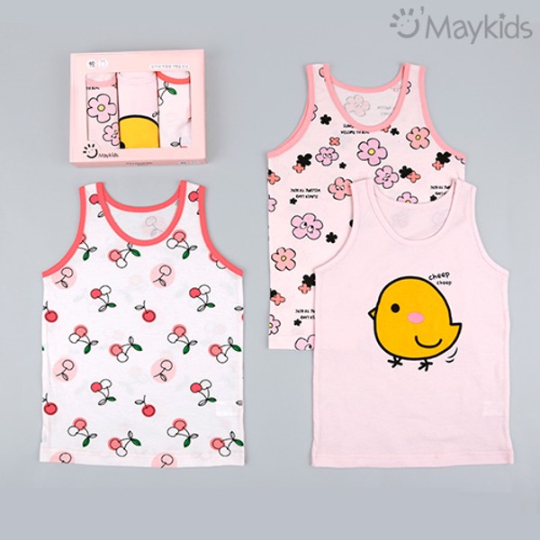 Simple Pink Girls' 3-Pack Tank Top