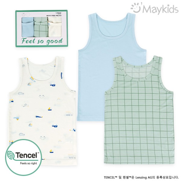 Boong Boong Square Boys' 3-Pack Modal Tank Top