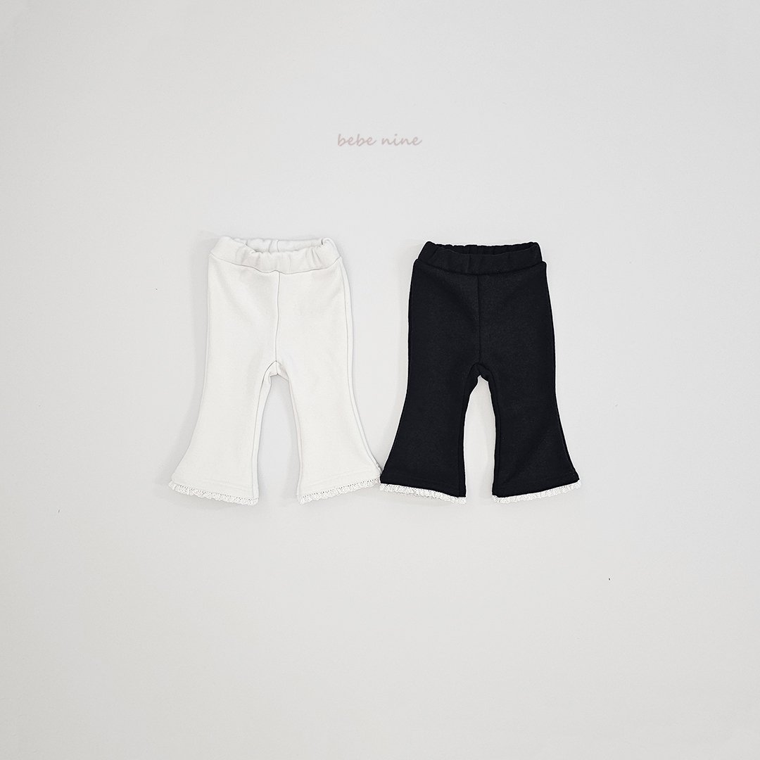 Frill Fleece Flare Pants