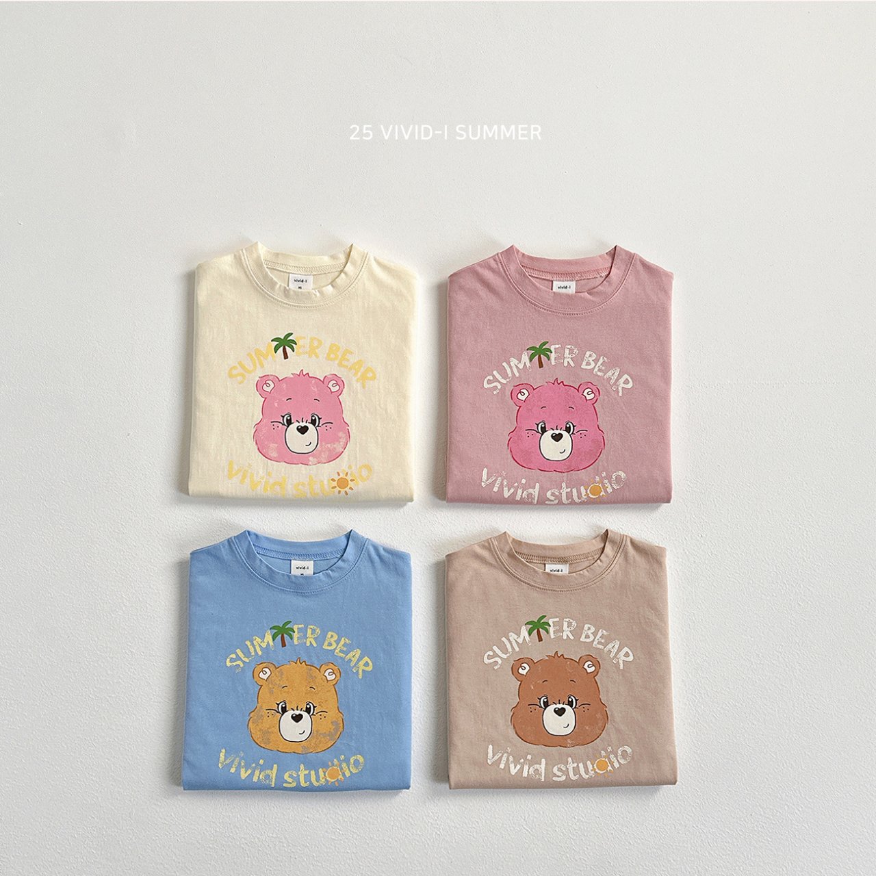 Summer Bear Short Sleeve Top