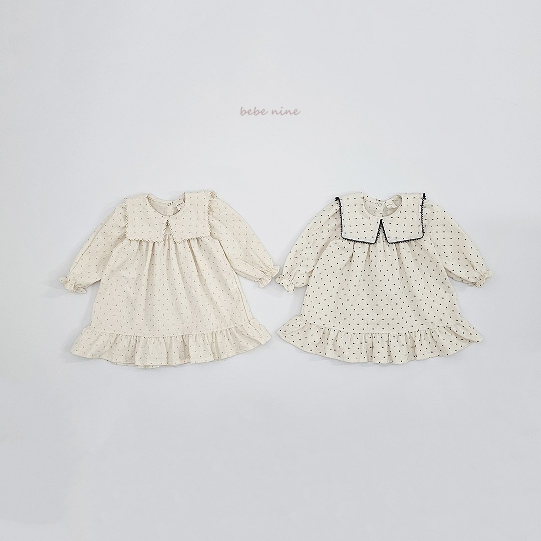 Square Dot Frill Dress