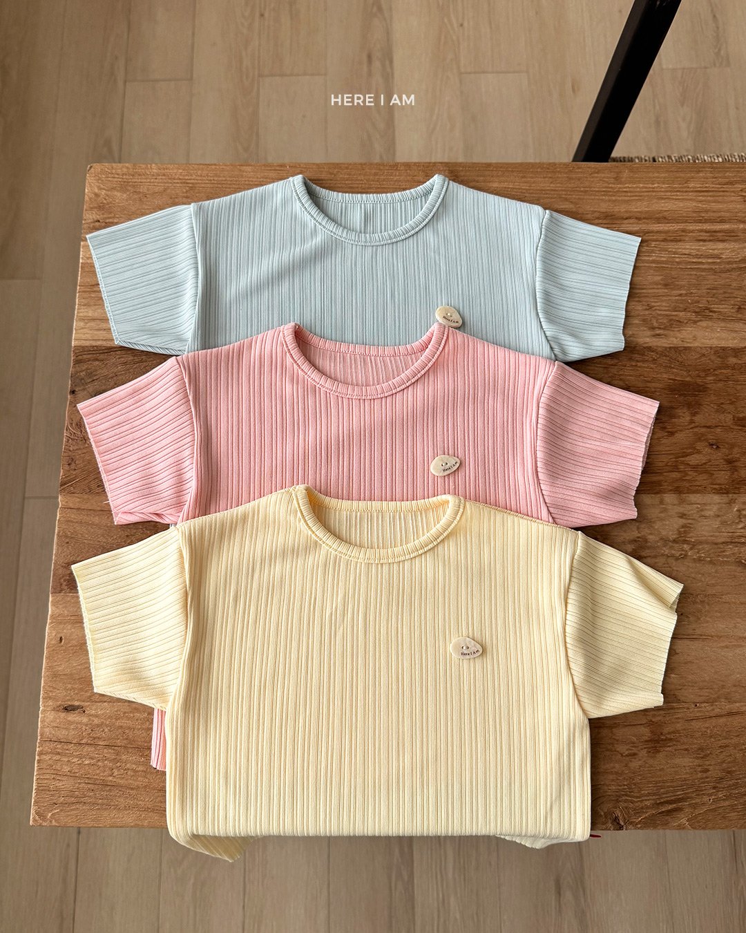 HERE I AM Wide Pleats Set - 韓國童裝代購主圖