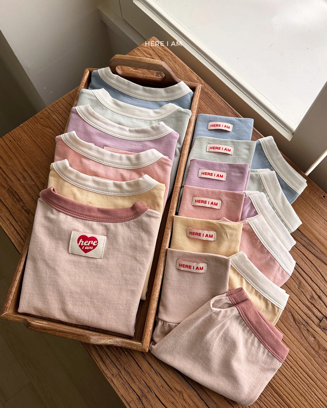 HERE I AM Summer Plain Loungewear - 韓國童裝代購主圖
