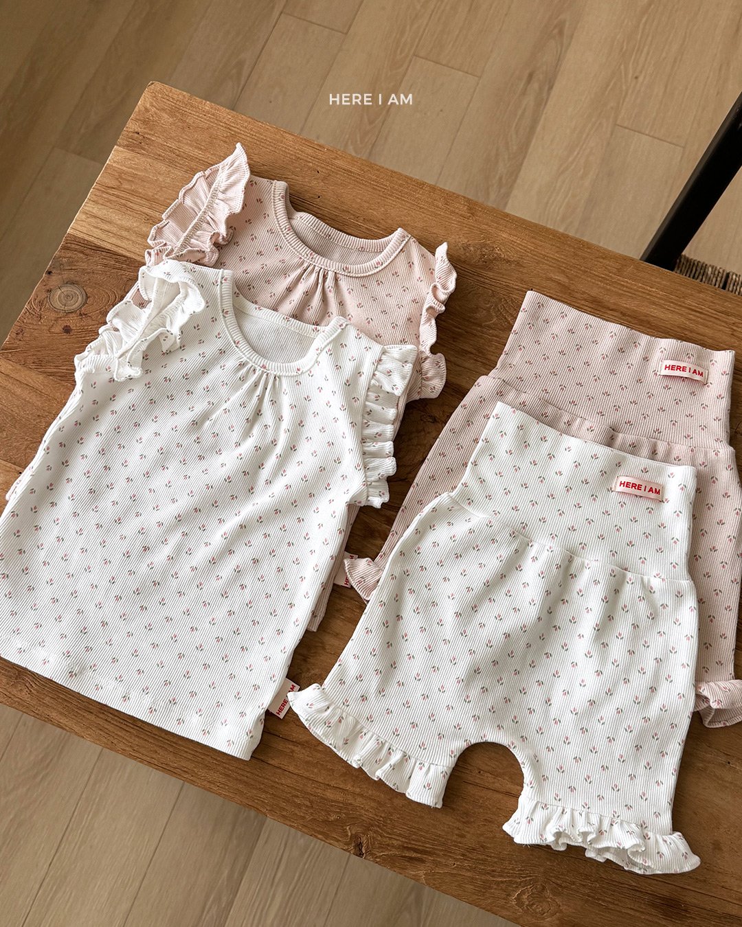 HERE I AM Frill Tulip Loungewear - 韓國童裝代購主圖