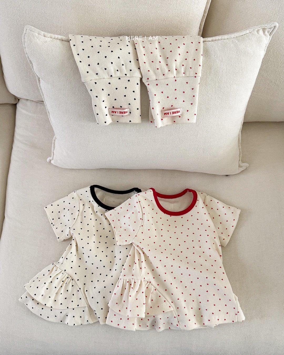 HERE I AM Heart Shirring Loungewear 細節圖 5